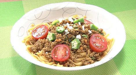 おびゴハン レシピ 材料 作り方 8月23日 ドライカレー冷麺