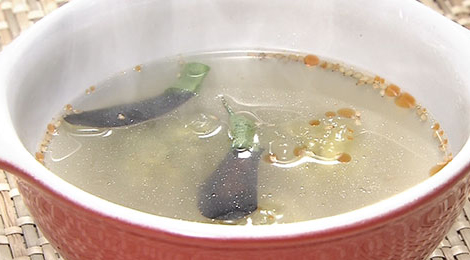 おびゴハン レシピ 材料 作り方 8月29日 ナス団子スープ