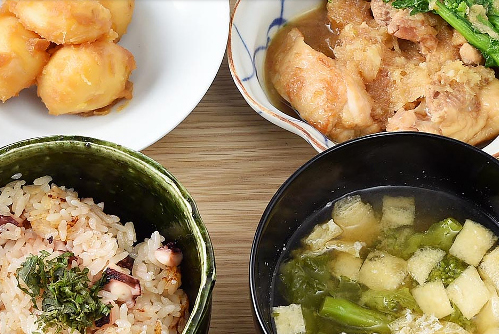 男子ごはん レシピ 作り方 国分太一 栗原心平 春の和定食 菜の花 タコ飯 新じゃが