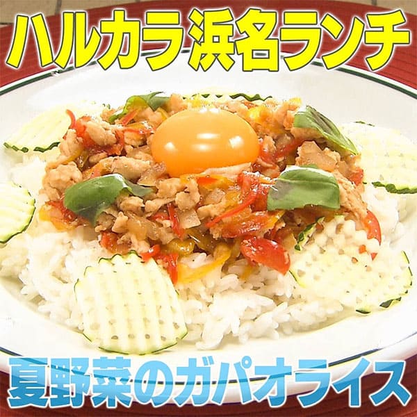 家事ヤロウ ハルカラ浜名ランチ 夏野菜のガパオライス