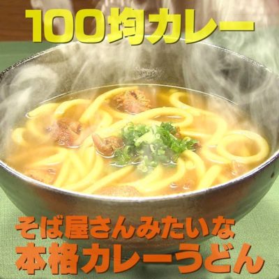 家事ヤロウ 100均カレー そば屋さんみたいな本格カレーうどん