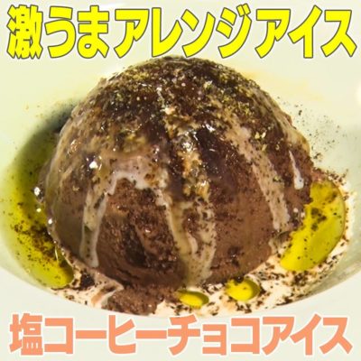 家事ヤロウ ポンポコ団キング 激うまアレンジアイス 塩コーヒーチョコアイス