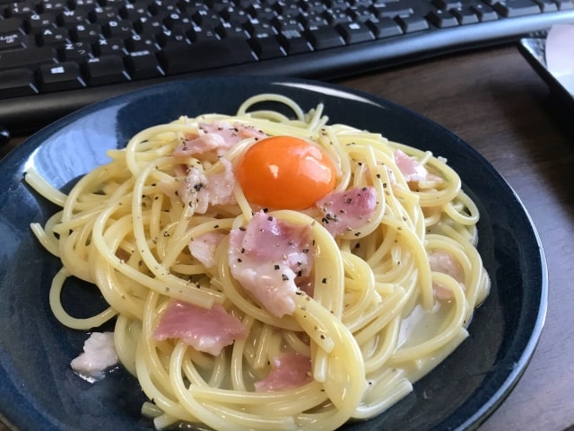 オーソレミーヨ レシピ ハイヒールモモコ 簡単 うどん パスタ カルボナーラ