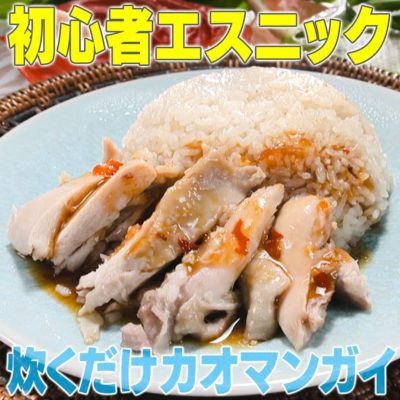 家事ヤロウ エスニック料理 炊くだけカオマンガイ