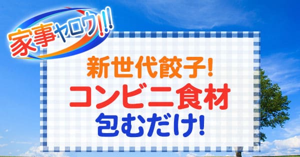 家事ヤロウ 新世代餃子 コンビニ食材包むだけ