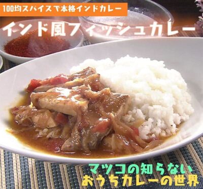 マツコの知らない世界 おうちカレーの世界 レシピ 作り方 材料 インド風フィッシュカレー