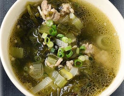 男子ごはん 白いごはんに合う 太一本気レシピ 中華スープ 高菜スープ