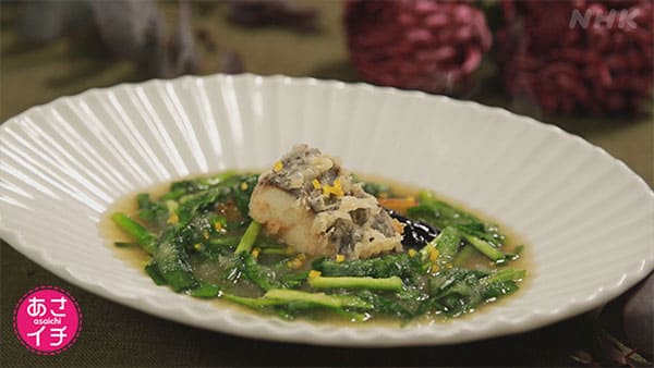 あさイチ 作り方 材料 レシピ ニラ にらのみぞれ仕立て 白身魚の天ぷら