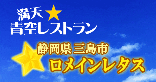 青空レストラン 静岡 三島市 ロメインレタス