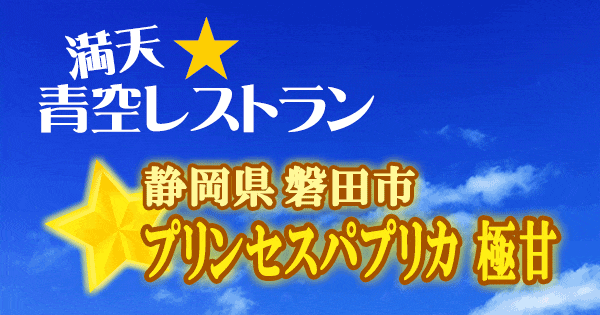 青空レストラン 静岡 磐田 プリンセスパプリカ 極甘