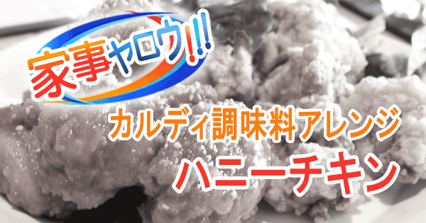 家事ヤロウ　KALDI カルディ 調味料 ハニーチキン