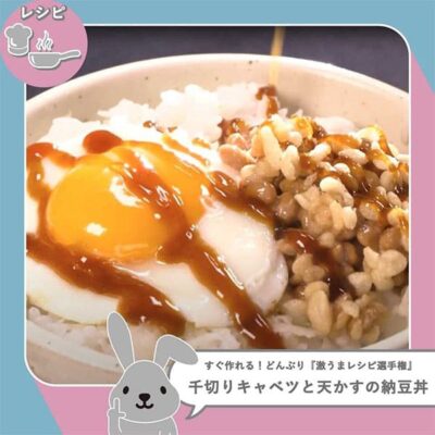 ラヴィット レシピ 作り方 激うまレシピ選手権 どんぶり料理 見取り図リリー 天かす納豆丼