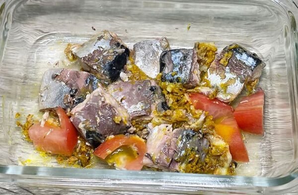 さばキーマカレー レンチン 時短 印度カリー子 サバ缶