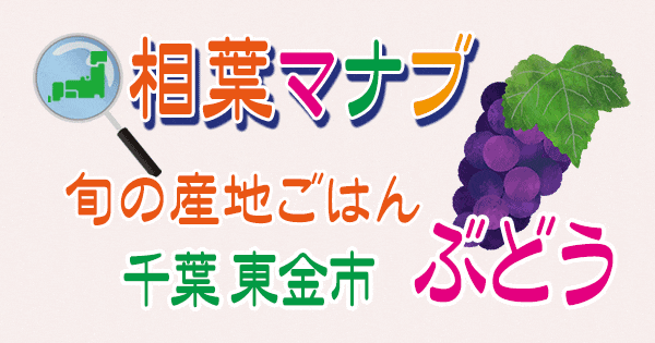 相葉マナブ 旬の産地ごはん ぶどう 千葉 東金市