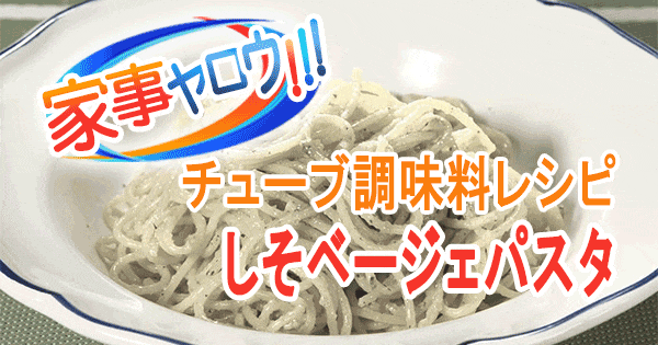 家事ヤロウ チューブ調味料 しそベージュパスタ