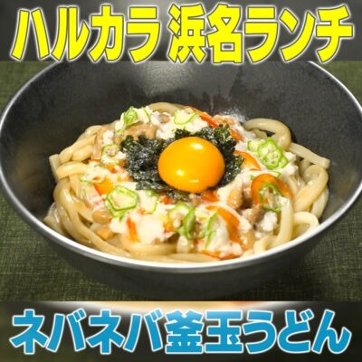 家事ヤロウ ハルカラ 浜名ランチ 冷凍うどん ネバネバ釜玉うどん