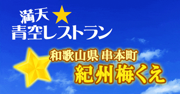 青空レストラン 和歌山 東牟婁郡 串本町 紀州梅くえ