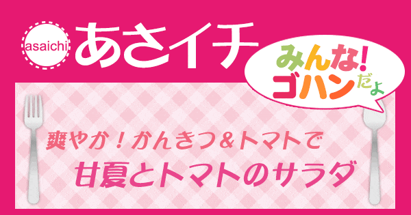 あさイチ みんな！ゴハンだよ 作り方 材料 レシピ 甘夏とトマトのサラダ