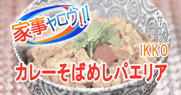 家事ヤロウ リアル家事24時 IKKO カレーそばめしパエリア