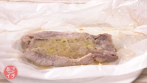 あさイチ 作り方 材料 レシピ ツイQ楽ワザ クッキングシート 豚肉しょうが焼き