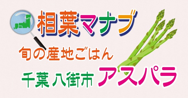 相葉マナブ 旬の産地ごはん アスパラガス 千葉 八街市