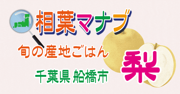 相葉マナブ 梨 旬の産地ごはん 千葉県 船橋市