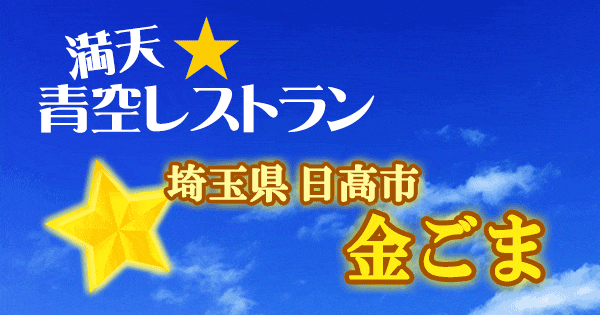 青空レストラン 金ごま 埼玉県 日高市