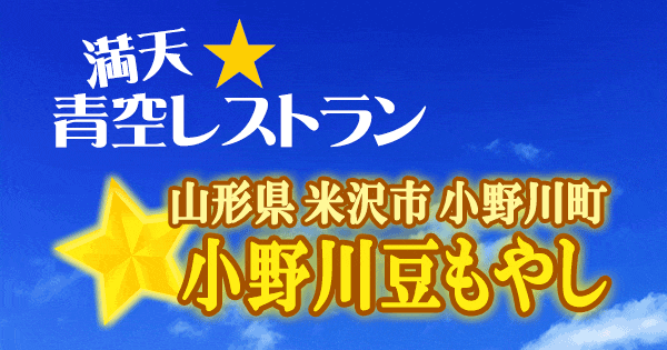 青空レストラン もやし 小野川町 山形県 米沢市