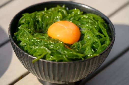 青空レストラン 春つげ華めかぶ メカブ丼