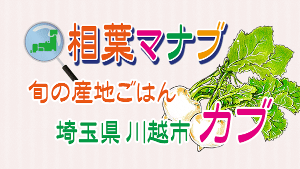 相葉マナブ 旬の産地ごはん 埼玉県 川越市 カブ