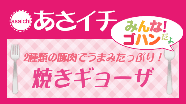 あさイチ 2種類の豚肉でうまみたっぷり 焼きギョーザ