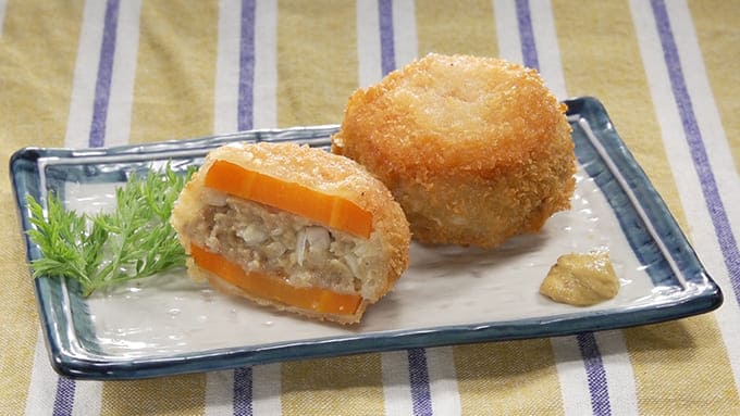 相葉マナブ にんじんのはさみ揚げ