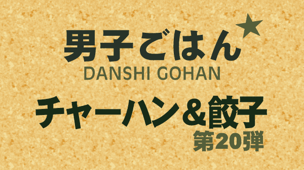 男子ごはん チャーハン 餃子 第20弾