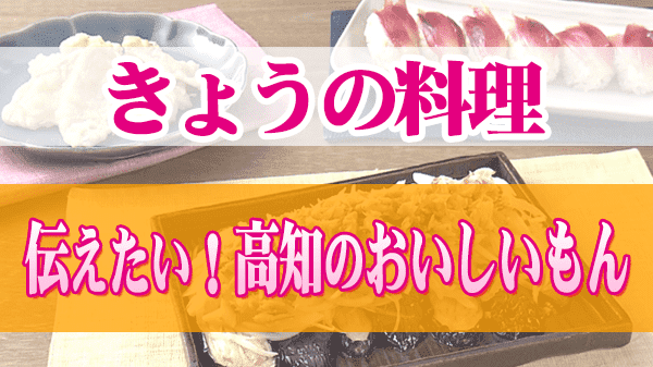 きょうの料理 伝えたい 高知のおいしいもん