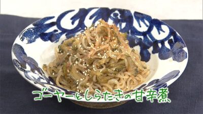 きょうの料理 笠原将弘 たっぷり夏野菜プラス1 ゴーヤーとしらたきの甘辛煮
