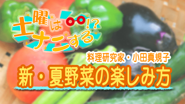 土曜はナニする 10分ティーチャー 新・夏野菜の楽しみ方 料理研究家 小田真規子