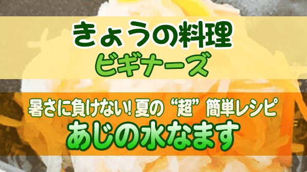 きょうの料理 ビギナーズ あじの水なます