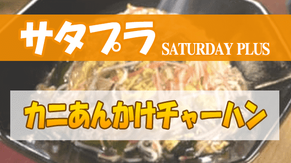 サタプラ サタデープラス カニあんかけチャーハン