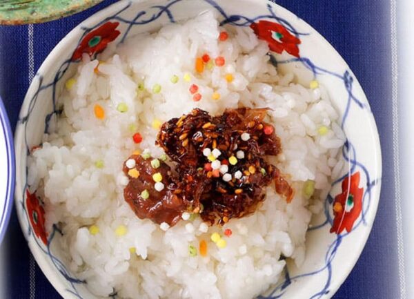 男子ごはん 梅かつお炭酸ぶっかけ飯