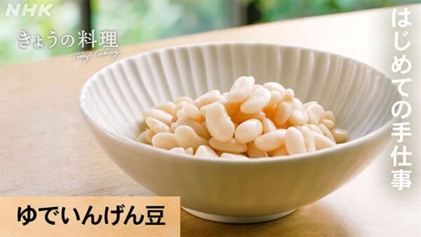 きょうの料理 はじめての手仕事 ゆでいんげん豆