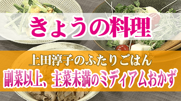 きょうの料理 上田淳子のふたりごはん 副菜以上、主菜未満のミディアムおかず