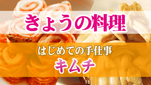 きょうの料理 はじめての手仕事 キムチ