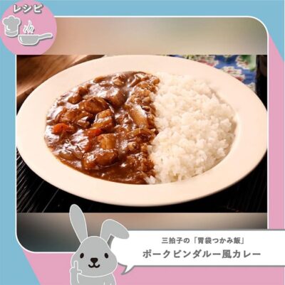 ラヴィット Loveit ラビット 三拍子 胃袋つかみ飯 ポークビンダルー風カレー