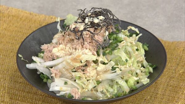 きょうの料理 明日香 ずん飯尾 白菜のポン酢マヨ生サラダ