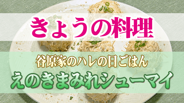 きょうの料理 谷原章介 谷原家のハレの日ごはん えのきまみれシューマイ