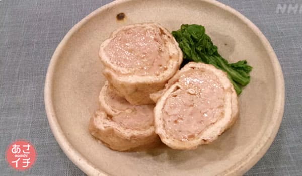 あさイチ レシピ 油揚げのくるくる肉巻き煮
