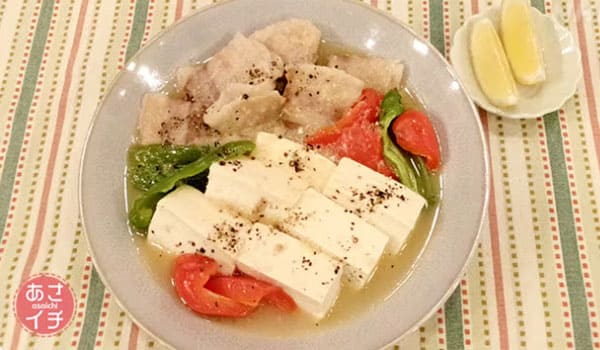 あさイチ みんな！ゴハンだよ 作り方 材料 レシピ 豆腐と豚バラの塩にんにく煮