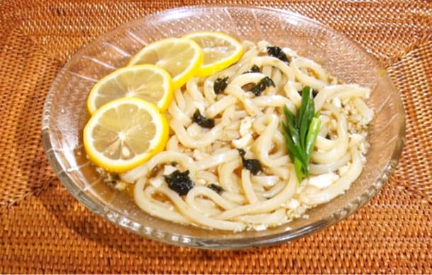 ヒルナンデス レシピ 作り方 海苔レモンうどん