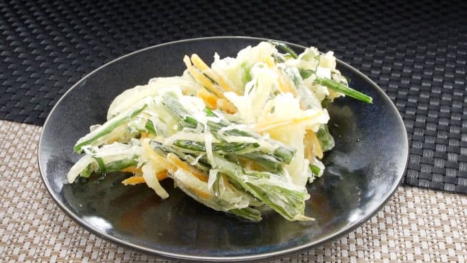 相葉マナブ ニラ レシピ ニラ入りサクサクかき揚げ