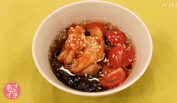 あさイチ 作り方 材料 レシピ ツイQ楽ワザ キムトマもずく